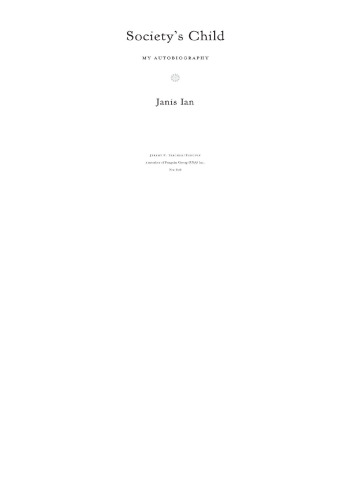 Society's Child: My Autobiography