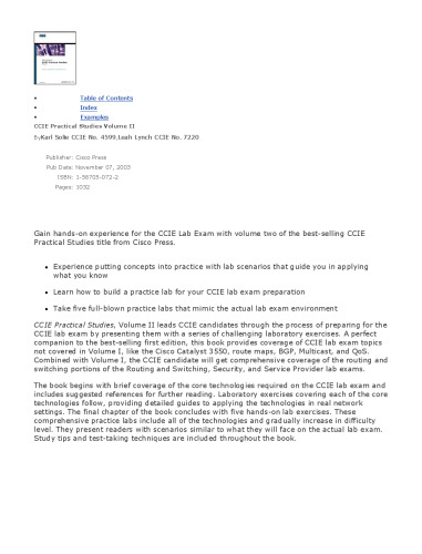 CCIE practical studies