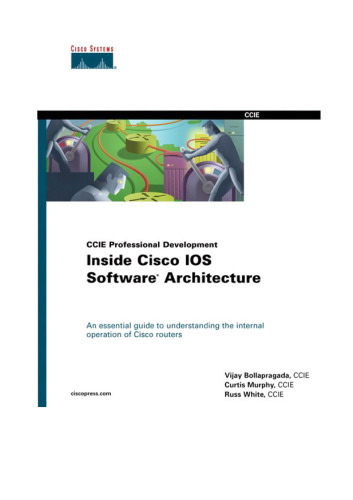 CCIE Professional.Development Inside Cisco IOS Software Architecture
