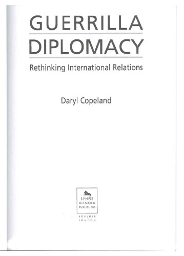 Guerrilla Diplomacy: Rethinking International Relations