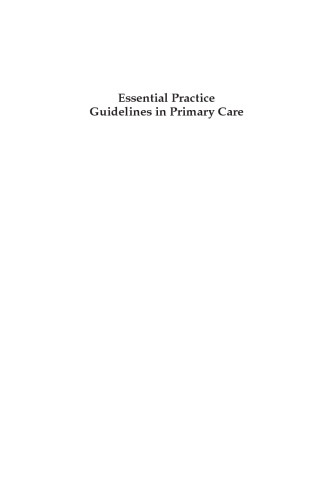 Essential practice guidelines in primary care