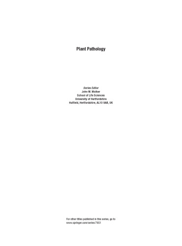 Plant Pathology: Techniques and Protocols