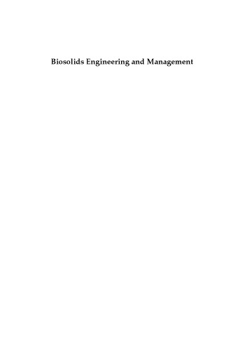 Biosolids Engineering and Management