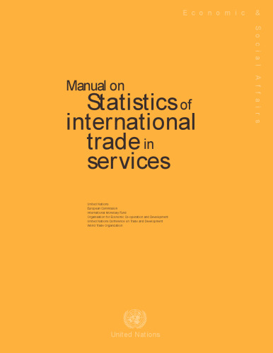 Manual on statistics of international trade in services.