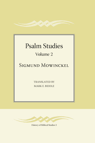 Psalm Studies, Volume 2