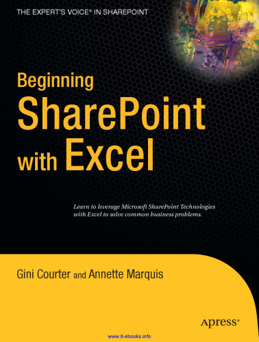 Beginning SharePoint with Excel: From Novice to Professional
