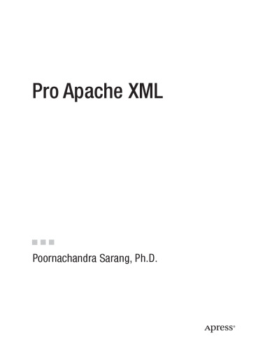 Pro Apache XML