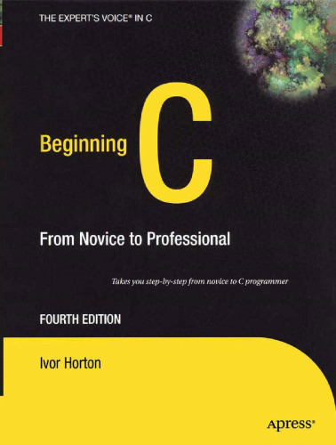 Beginning C: From Novice to Professional