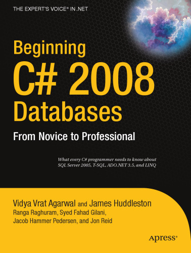 Beginning c 2008 databases from novice to professiona