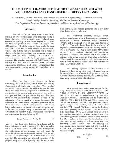 ANTEC 2002 Plastics: Annual Technical Conference, Volume 1: Processing