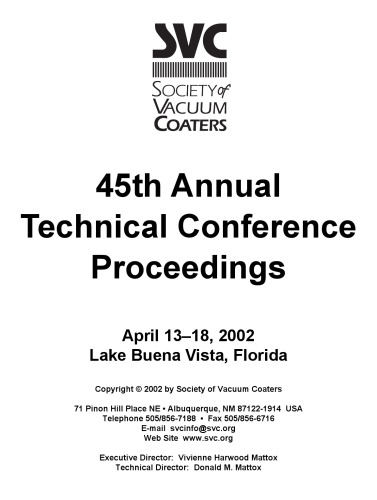 SVC - 45th Annual Technical Conference Proceedings