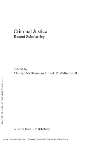 Criminal Victimization of the Deaf