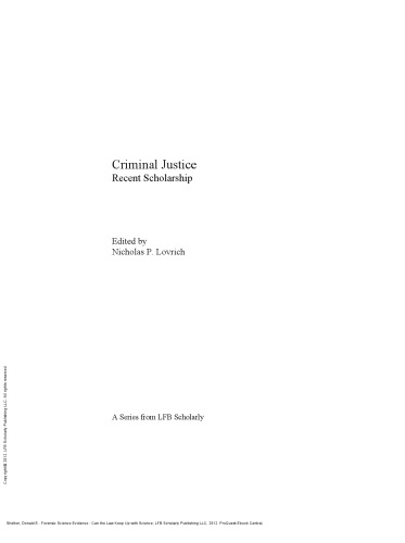Forensic Science Evidence : Can the Law Keep Up with Science