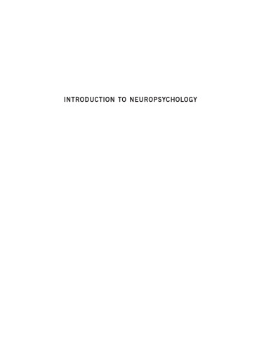 Introduction to neuropsychology