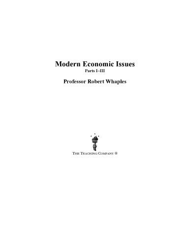 Modern economic issues