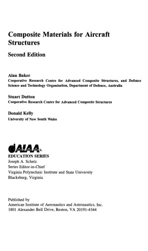 Composite Materials for Aircraft Structures