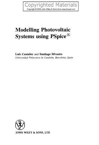 Modelling Photovoltaic Systems Using PSpice®