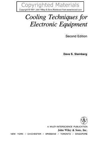 Cooling Techniques for Electronic Equipment