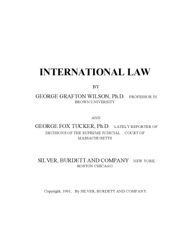 Handbook of international law