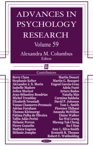 Advances in psychology research : Volume 59