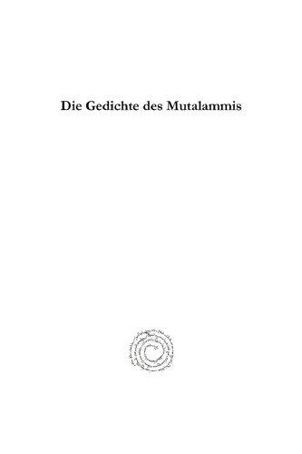 Die Gedichte Des Mutalammis