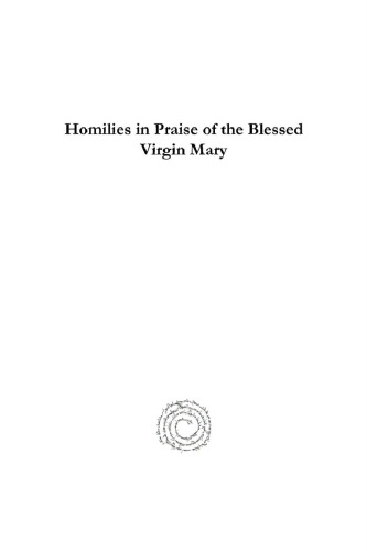 Homilies in Praise of the Blessed Virgin Mary
