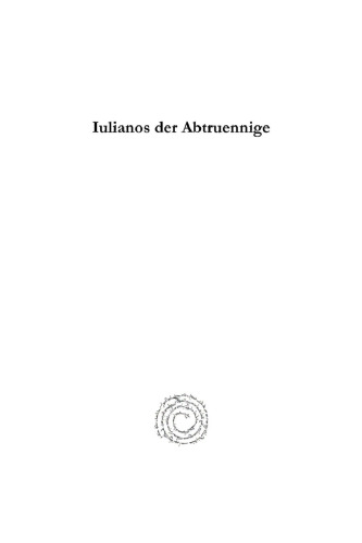Iulianos Der Abtruennige: Syrische Erzaehlungen