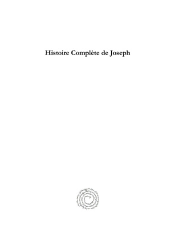 Histoire Complete De Joseph: Poeme En Douze Livres (Syriac Studies Library) (Syriac Edition)