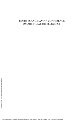 Tenth Scandinavian Conference on Artificial Intelligence : Scai 2008