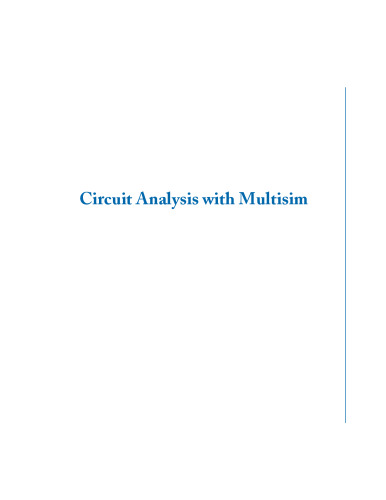 Circuit Analysis with Multisim