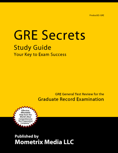 GRE chemistry test secrets : study guide : your key to exam success