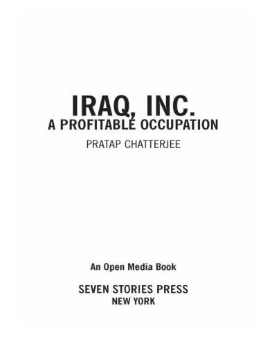 Iraq, Inc.: A Profitable Occupation