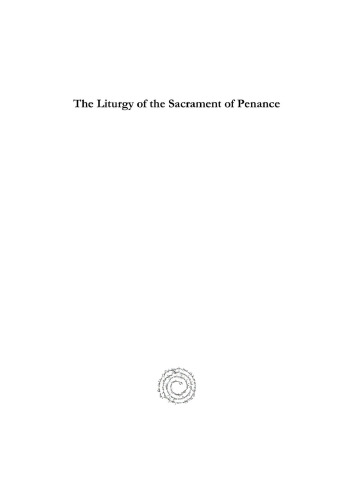The Liturgy of the Sacrament of Penance