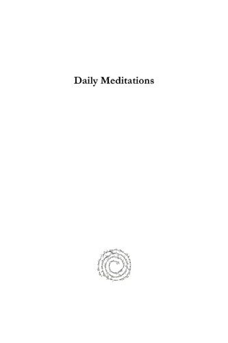 Daily Meditations: For Each Day of the Month