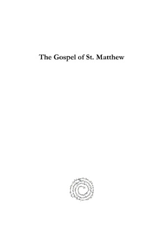 The Gospel of St. Matthew