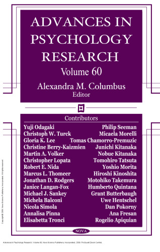 Advances in Psychology Research, Volume 60