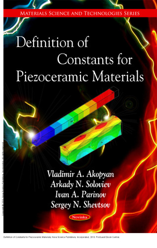 Definition of Constants for Piezoceramic Materials