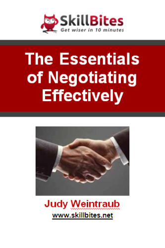 The Essentials of Negotiating Effectively