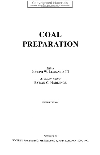 Coal Preparation