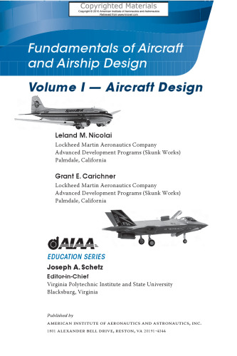 Fundamentals of Aircraft and Airship Design, Volume I - Aircraft Design