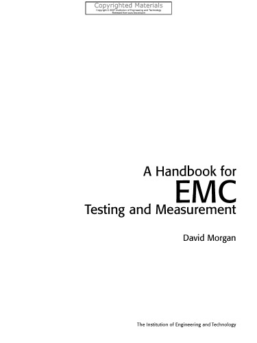 Handbook for EMC Testing and Measurement