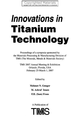 Innovations in Titanium Technology
