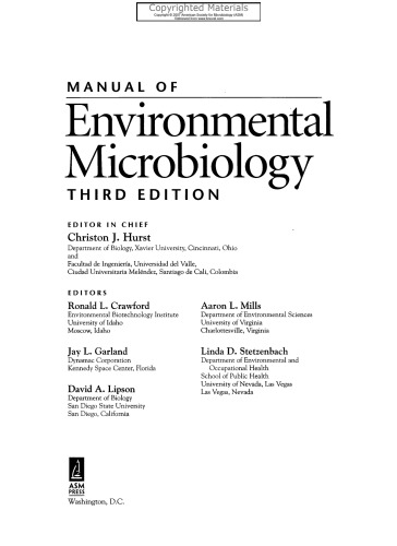 Manual of Environmental Microbiology