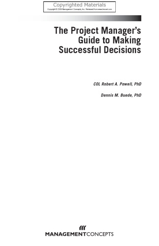 Project Manager’s Guide to Making Successful Decisions