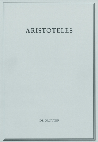 Aristoteles Werke: BAND 1/II Peri hermeneias