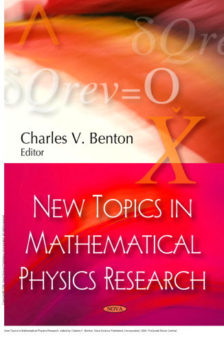 New Topics in Mathematical Physics Research