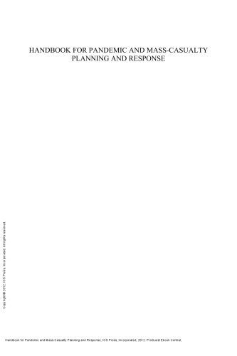 Handbook for Pandemic and Mass-Casualty Planning and Response