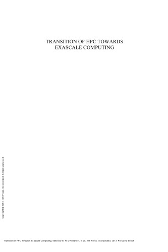 Transition of HPC Towards Exascale Computing