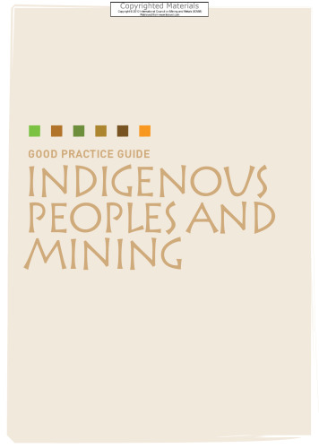 Good Practice Guide - Indigenous Peoples and Mining