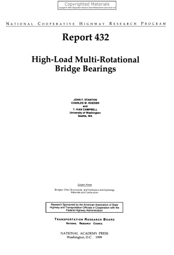 High-Load Multi-Rotational Bridge Bearings